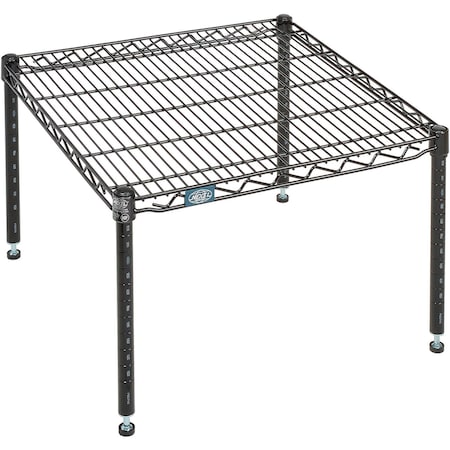 Nexel Black Epoxy Wire Dunnage Rack, 24W x 24D x 14H P2424B